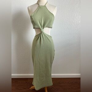 Hey Babe - Sage Green Dress